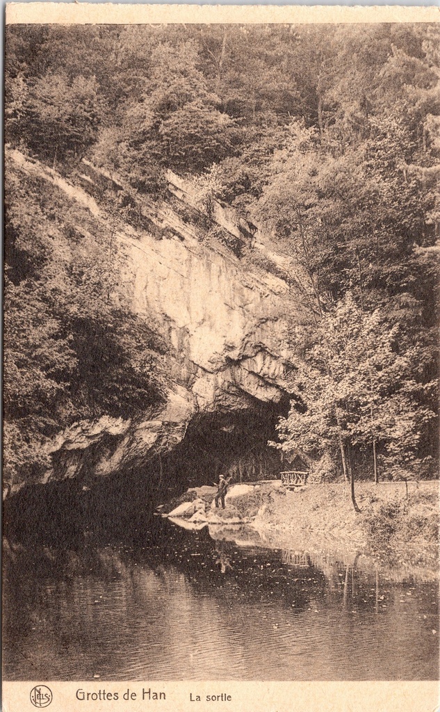 [Rochefort1457] Rochefort - « Grottes de Han - La sortie » - Sortie des grottes de Han sur la Lesse