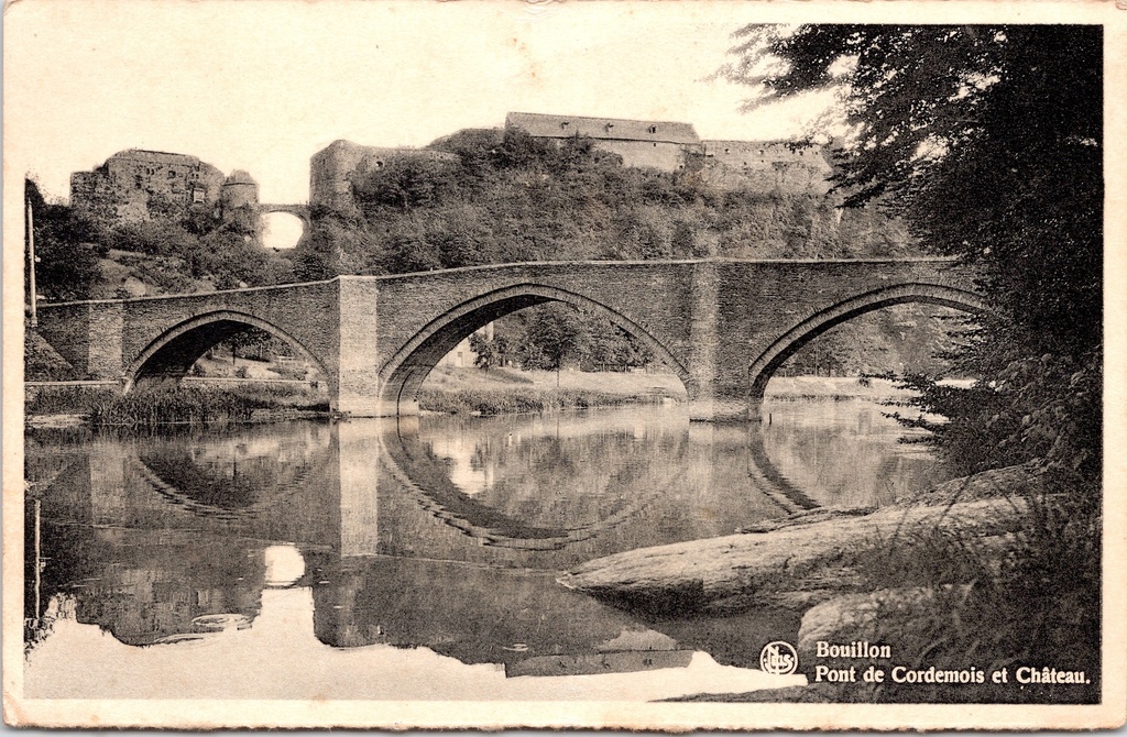 [Bouillon1485] Bouillon - « Pont de Cordemois et château » - Pont de Cordemois et château