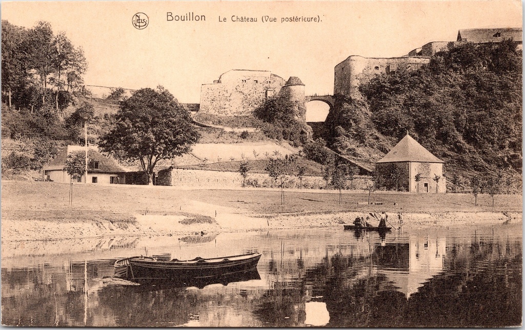 [Bouillon1497] Bouillon - « Le Château (Vue postérieure) » - Château de Bouillon, vue arrière