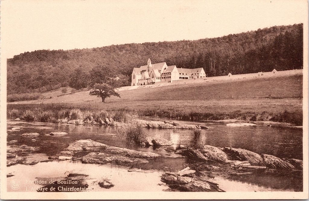 [Bouillon1535] Bouillon - « L'Abbaye de Clairefontaine » - Abbaye de Clairefontaine au bord de la rivière