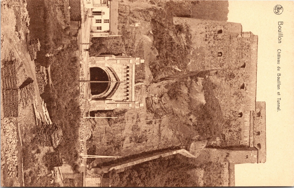[Bouillon1543] Bouillon - « Château de Bouillon et tunnel » - Château de Bouillon avec tunnel
