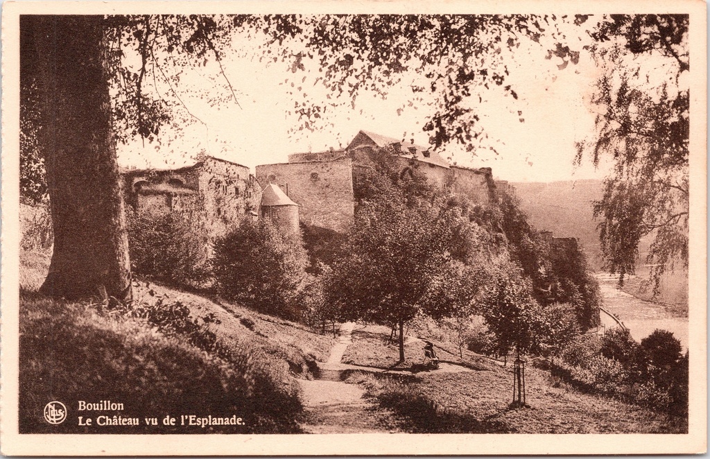 [Bouillon1547] Bouillon – “Le Château vu de l’Esplanade” – Bouillon Castle as seen from the Esplanade