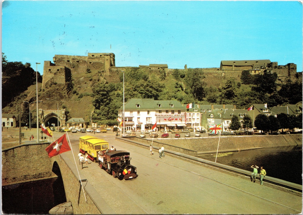 [Bouillon1597] Bouillon – “La Semois, le petit train et le château fort” – The Semois, the little tourist train and Bouillon Castle