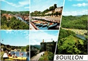 Bouillon - « BOUILLON » - Vue sur le lac avec château, kayaks, camping et barques
