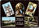Saint-Hubert - « Bonjour de ST-HUBERT / Salutations de ST-HUBERT » - Carte à plusieurs volets représentant la basilique, la légende de Saint-Hubert et un cerf portant une croix
