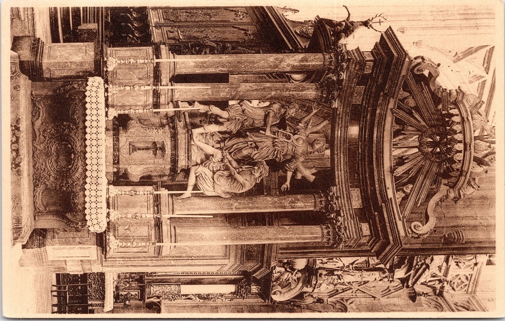 [saint-hubert1651] Saint-Hubert – “Autel latéral de Ste Agathe Martyre” – Side altar of Saint Agatha the Martyr, 18th century, Basilica of Saint-Hubert