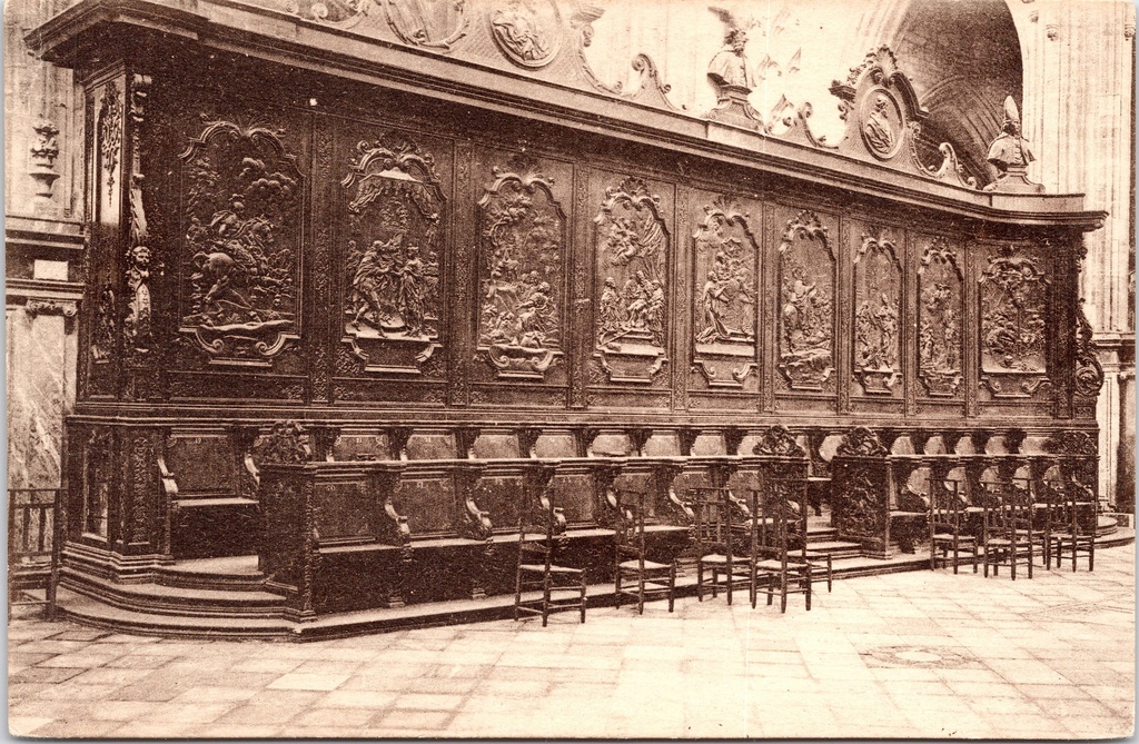 [saint-hubert1659] Saint-Hubert - « L'Église abbatiale » - Église abbatiale, côté sud du chœur