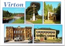 Virton - "Virton" - Multizicht met stadhuis, kapel, totem en recreatiedomein