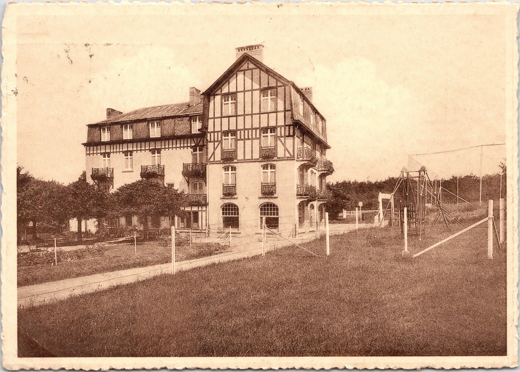 [A1709] Spa - "Hôtel Spaloumont Spa" - Hotel Spaloumont, vakwerkhuis met tuin en speeltuig