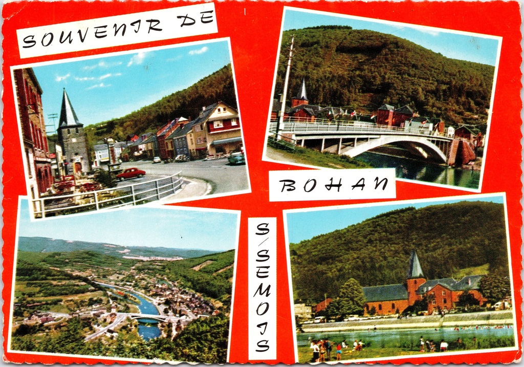 Vresse-sur-Semois - "Souvenir de Bohan s/Semois" - Meervoudige zichtkaart van Bohan aan de Semois
