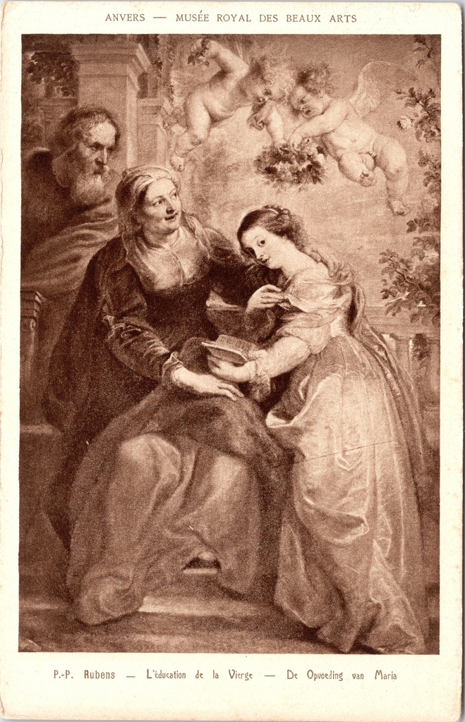 [B1777] Antwerpen - "Musée Royal des Beaux Arts" - Rubens: De Opvoeding van Maria