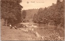 Houyet - "Pont sur la Lesse" - Brug over de Lesse met badende kinderen
