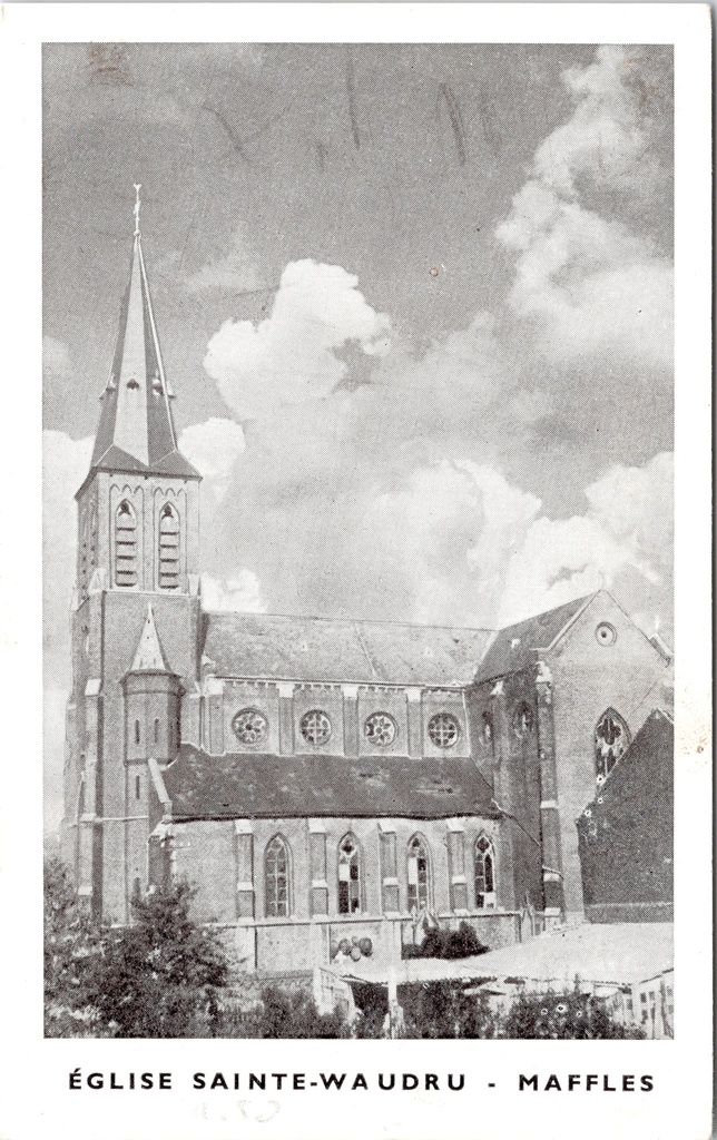 [B1819] Ath - "EGLISE SAINTE-WAUDRU - MAFFLES" - Kerk van de Heilige Waudru in Maffles