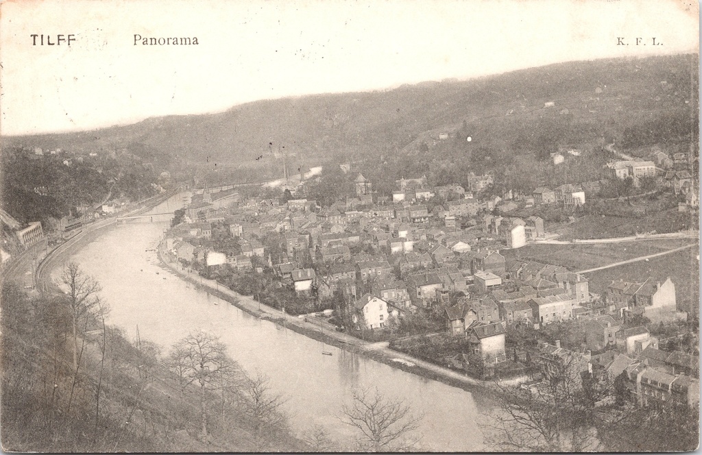 [B1839] Esneux - "TILFF Panorama" - Panoramisch zicht op Tilff langs de Ourthe
