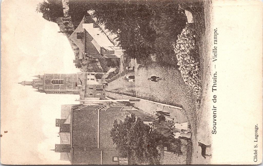 Thuin - "Vieille rampe" - De oude helling in Thuin