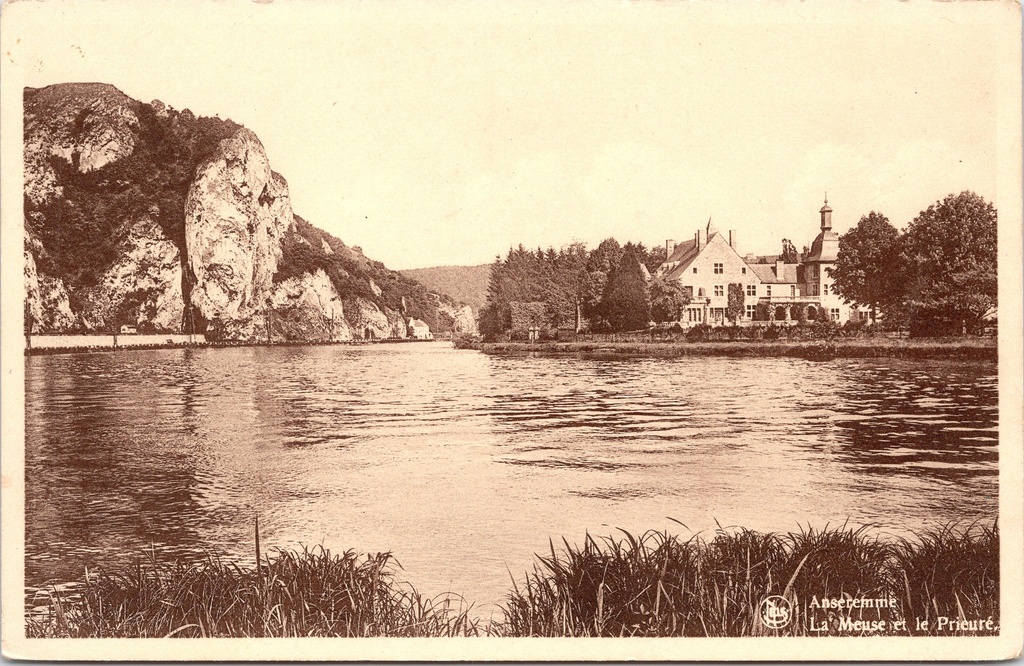 Dinant - "La Meuse et le Prieuré" - De Maas en het Priorij te Anseremme