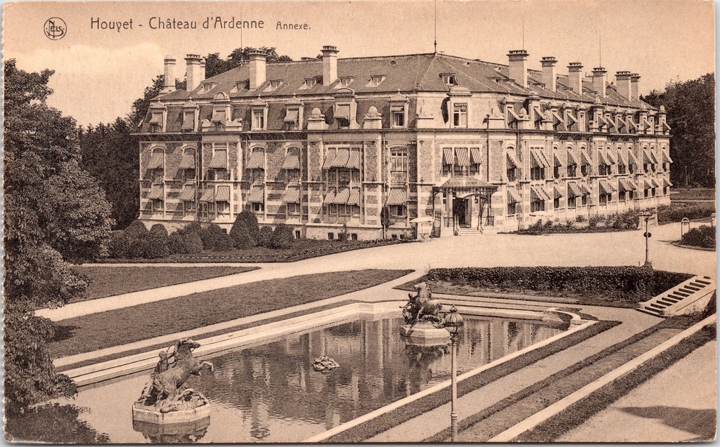 [C1903] Houyet - "Château d'Ardenne Annexe" - Bijgebouw van het Château d'Ardenne met siervijver