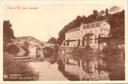 Dinant - "Pont St. Jean et Hôtel de la Lesse" - Brug en hotel aan de Lesse in Anseremme