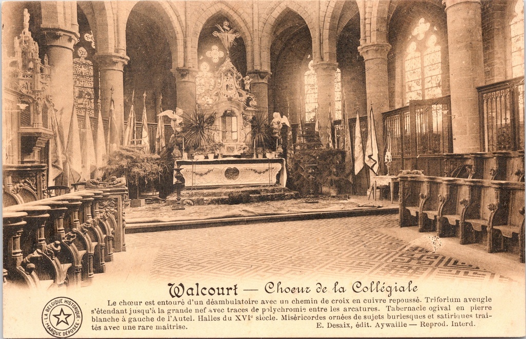 [D1719] Walcourt - "Choeur de la Collégiale" - Koor van de Collegiale Kerk