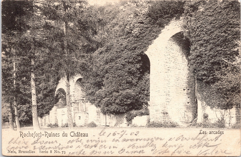 Rochefort - "Ruines du Château - Les arcades" - Ruïnes van het kasteel, de arcades