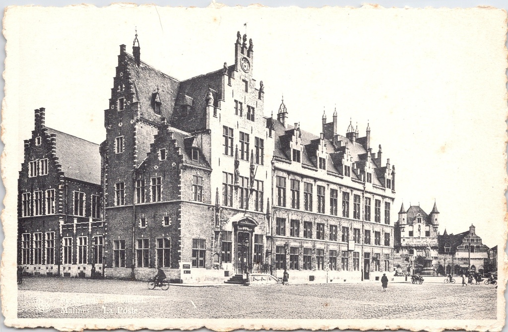 Mechelen - "La Poste" - Het postbureel op de Grote Markt
