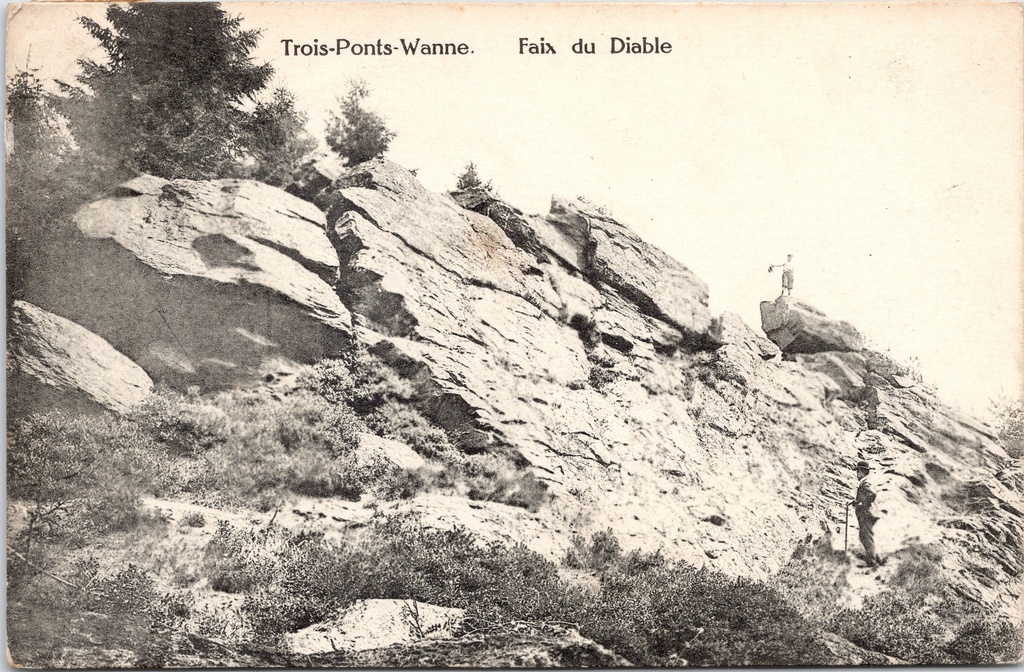 [D1781] Trois-Ponts - "Trois-Ponts-Wanne. Faix du Diable" - Rotsformatie de Duivelslast bij Wanne
