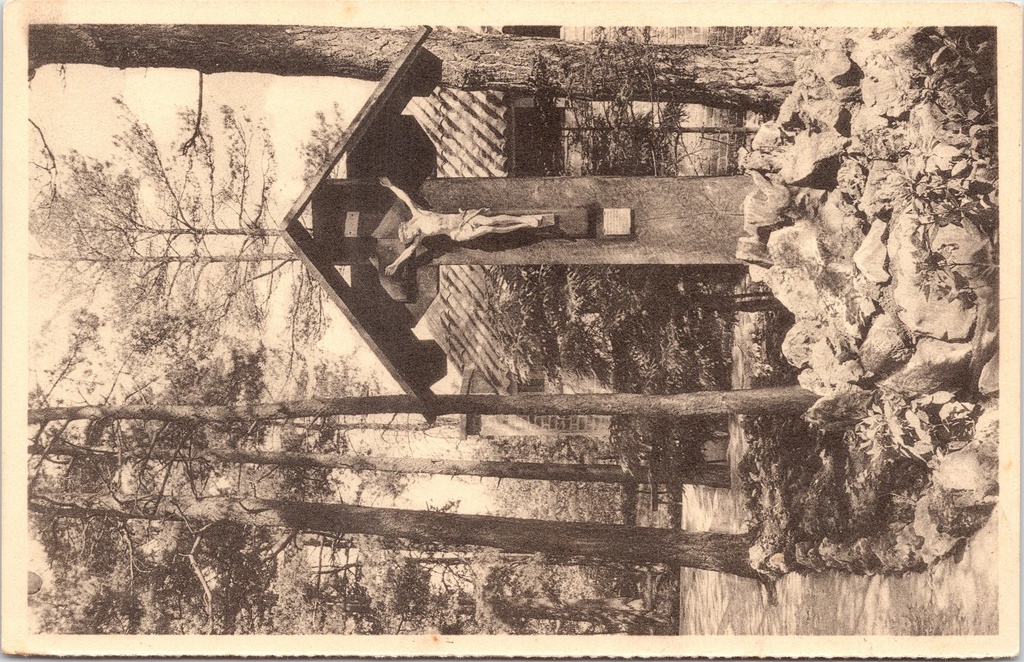 [D1785] Sprimont - "Croix érigée dans le parc des Piscines" - Kruis in het park van de badplaatsen, Banneux-Notre-Dame
