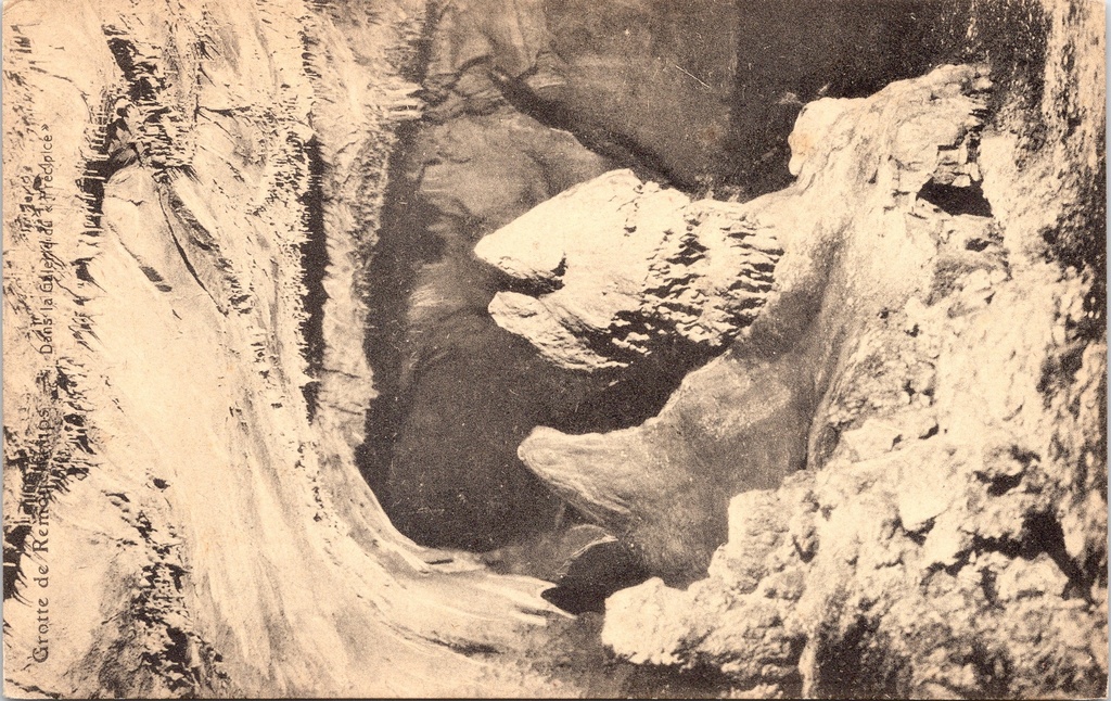 [D1801] Aywaille - "Dans la Galerie du Précipice" - Grot van Remouchamps, galerij de Precipice