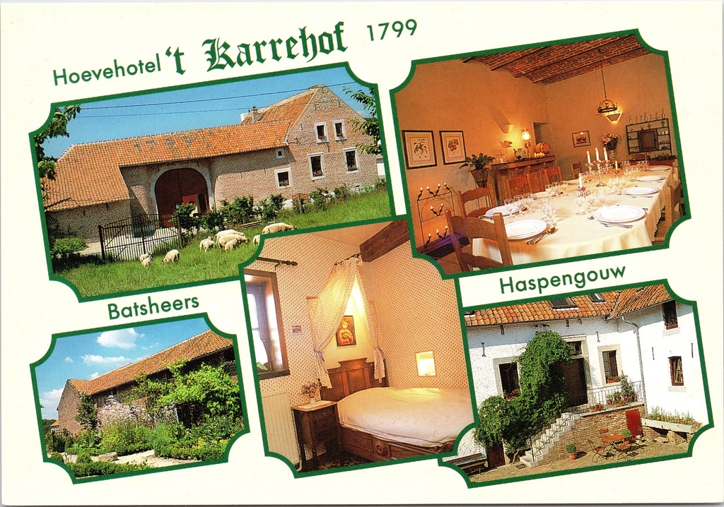 [F1881] Heers - "Hoevehotel 't Karrehof 1799" - Hoeve-hotel in Batsheers, Haspengouw