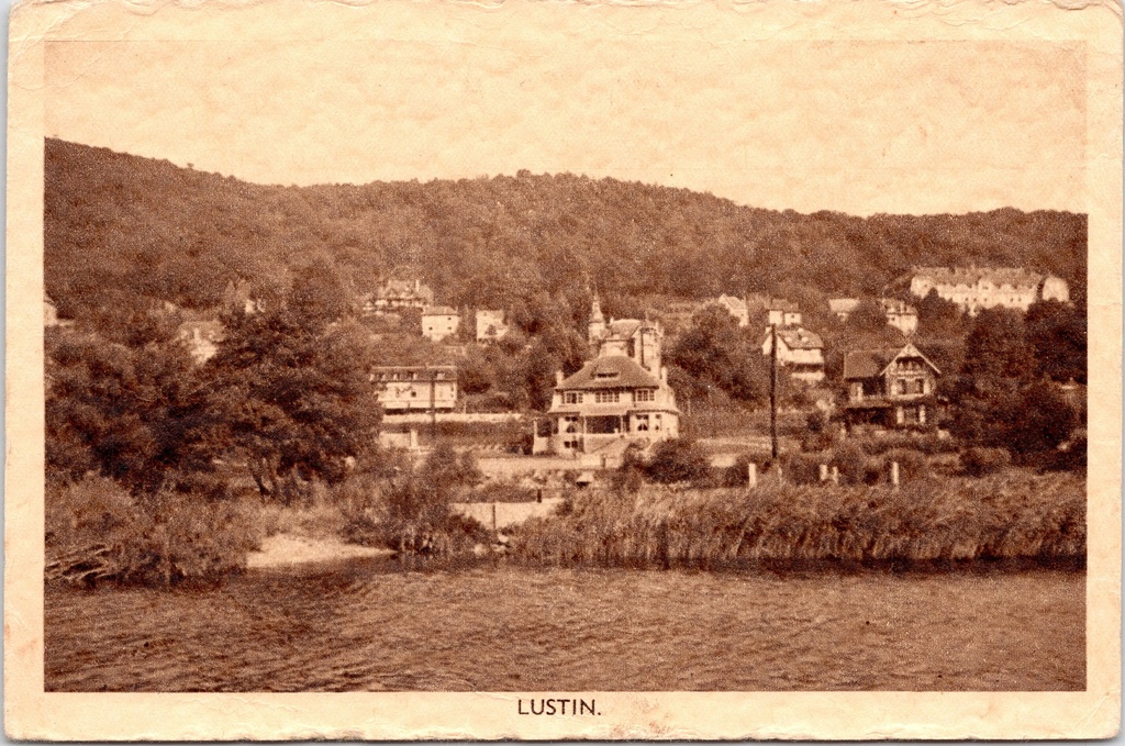 [F1901] Profondeville - "LUSTIN." - Gezicht op Lustin aan de Maas