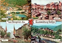 Luxembourg Belge - "Un Bonjour du Luxembourg Belge" - Vierluik met La Roche-en-Ardenne, Bastogne, Arlon en Bouillon