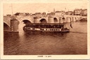 Namur - "JAMBE : le pont." - De brug van Jambe over de Maas met passagiersboot