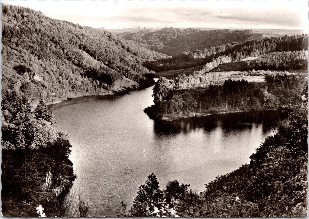 [F1943] La Roche-en-Ardenne - "LE BARRAGE DE L'OURTHE" - Stuwmeer aan de samenvloeiing van de twee Ourthes