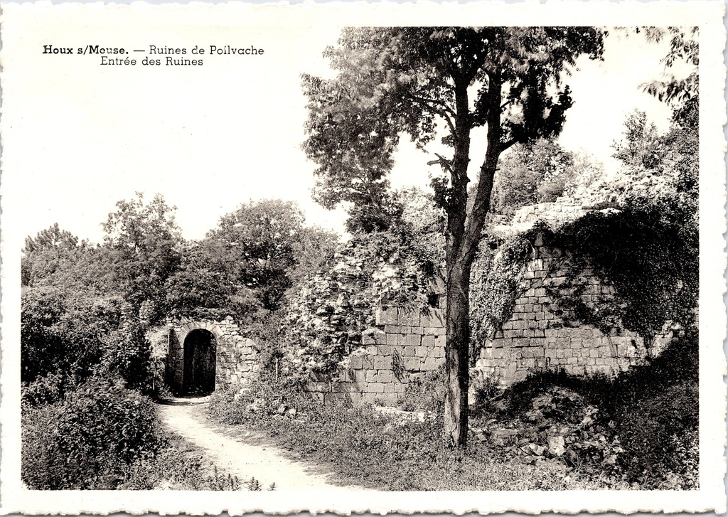 [F1951] Yvoir - "Ruines de Poilvache" - Ingang van de ruïnes van kasteel Poilvache