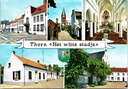 Thorn - "Het witte stadje" - Meervoudige kaart met Abdijkerk, straatgezichten en witte huizen