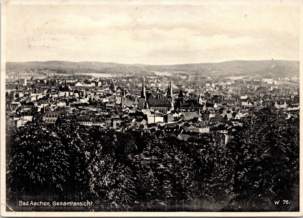 [F1979] Aachen - "Bad Aachen, Gesamtansicht" - Panoramisch stadsgezicht van Aken