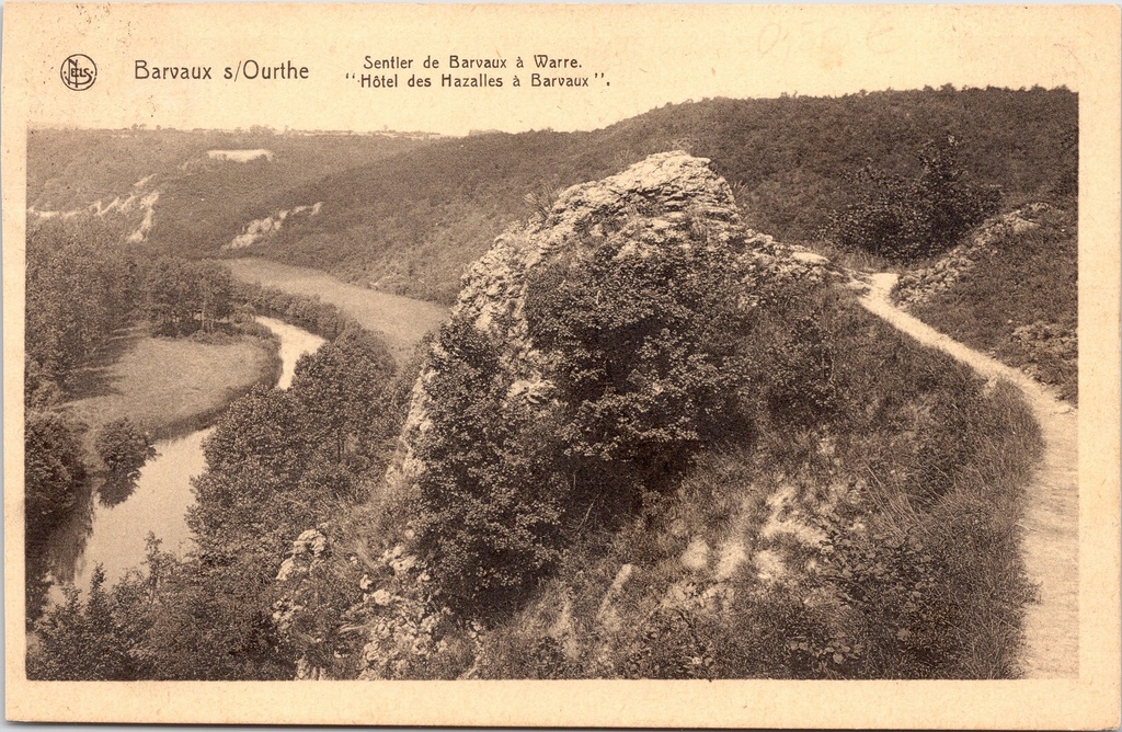 Durbuy – “Sentier de Barvaux à Warre” – Walking trail along the River Ourthe with views of the cliffs