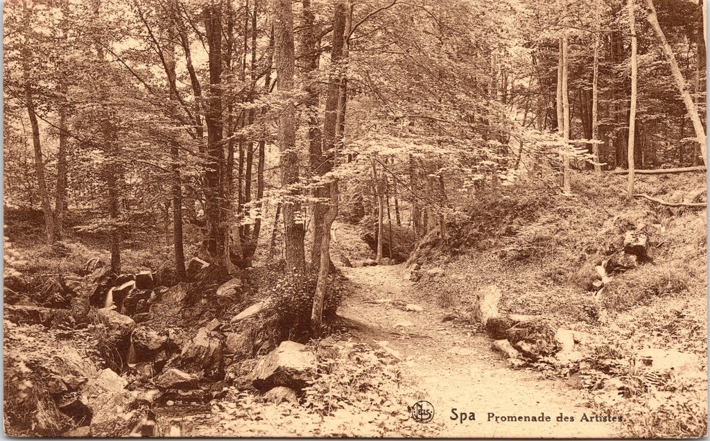 [G1739] Spa - "Promenade des Artistes" - Bospad door de Ardennen