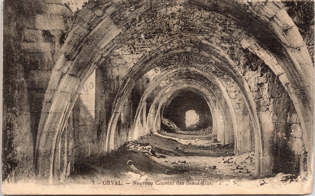 Florenville – “Nouveau Couvent des Bernardins” – Vaulted cellar passageway of the new Orval monastery