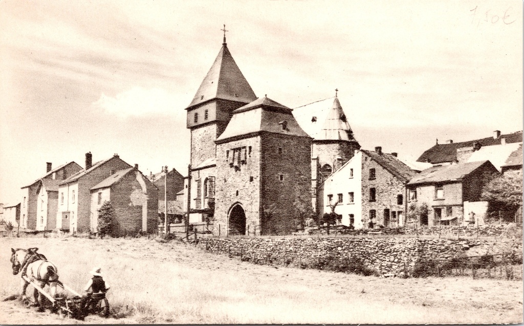 Bastogne – “Eglise Saint-Pierre avec Porte de Trèves” – St Peter’s Church with the Trier Gate