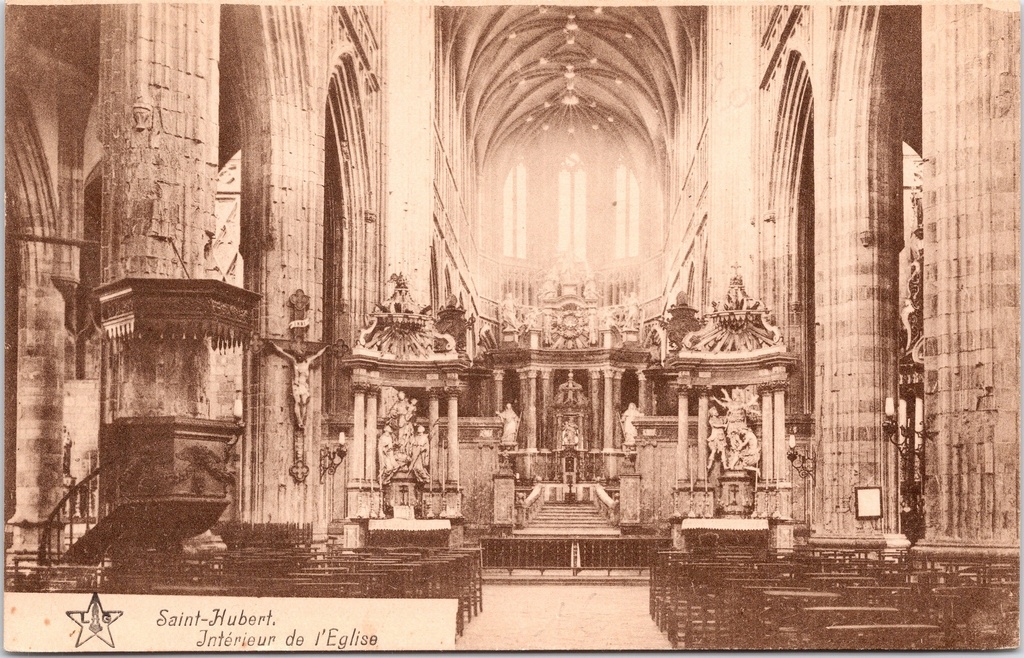 [G1771] Saint-Hubert – “Intérieur de l’Eglise” – Interior of the Basilica of Saint Hubert