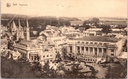 Spa - « Panorama » - Panorama de la ville avec les thermes et l'église