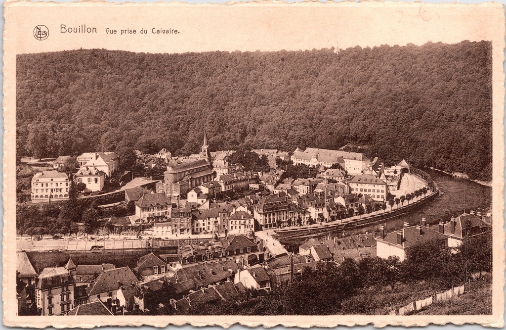 Bouillon - « Vue prise du Calvaire » - Vue panoramique de la ville depuis le Calvaire