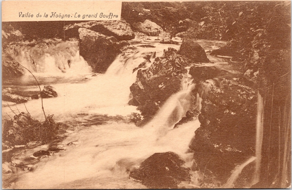 Jalhay - "Vallée de la Hoëgne. Le grand Gouffre" - Grote waterval in de Hoëgnedal