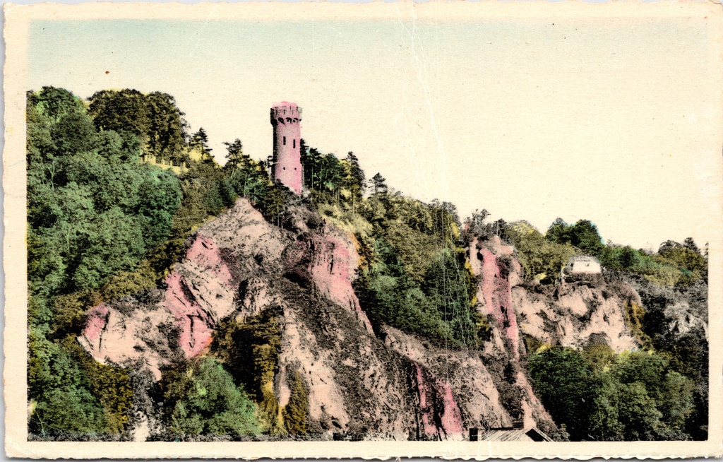 Dinant - "La Tour et les rocher de Monfat" - Toren en rotsen van Monfat