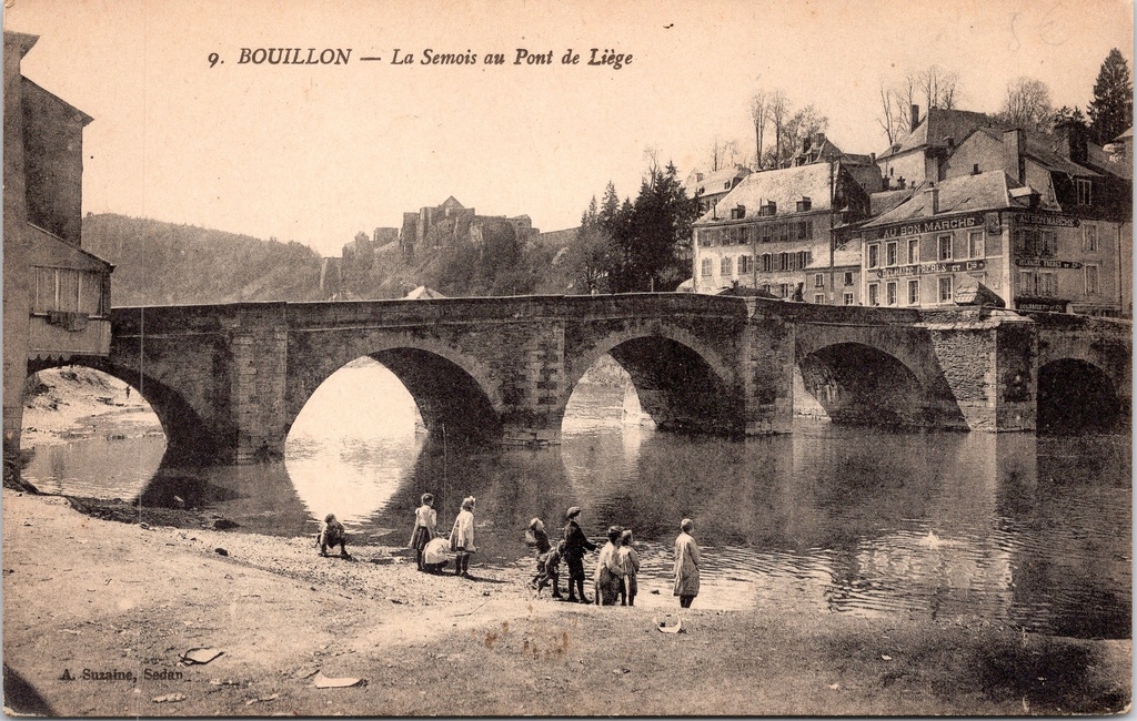 [H1919] Bouillon - "La Semois au Pont de Liège" - De Semois bij de Luikse Brug