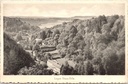 Durbuy - "Logne Vieux-Ville" - Panoramisch zicht op het dal van Logne met Hotel de la Lambrée