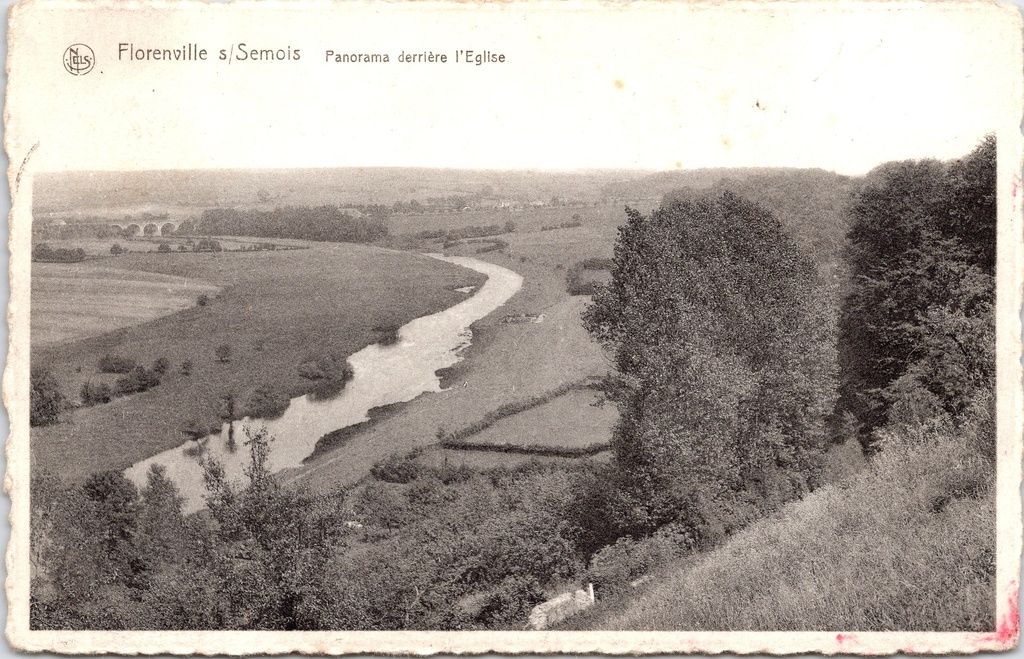 Florenville - "Panorama derrière l'Eglise" - Panorama van de Semois achter de kerk