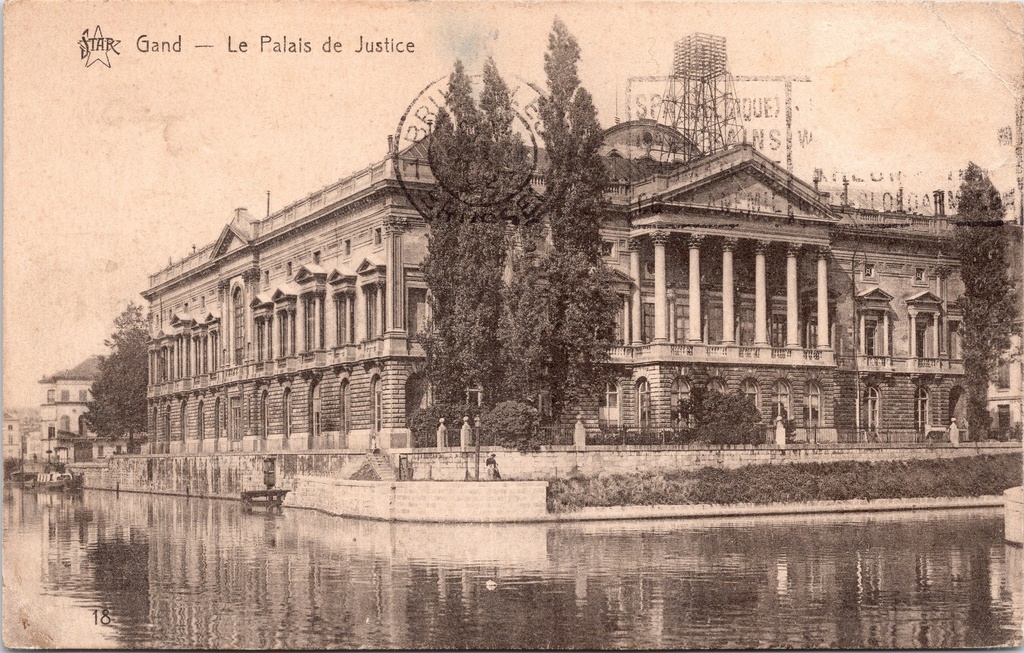 Gent - "Le Palais de Justice" - Justitiepaleis aan het water