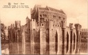 Gent - "Château des Comtes, vu du Petit Gewad" - 's-Gravensteen gezien vanuit het Klein Gewad